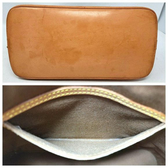 Louis Vuitton Alma PM Monogram Canvas Leather Hand Bag Authentic Vintage VI0914 - Picture 10 of 12